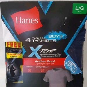 Hanes boys 4 t-shirt pack 14-16